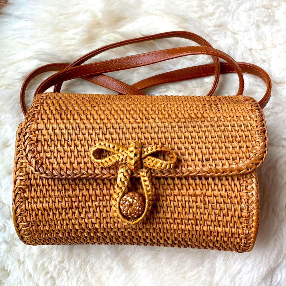 Beau & Ro The Queen Street Rattan Bag